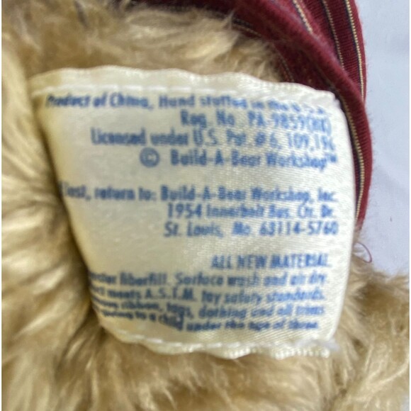 VTG Build-A-Bear Talking Curly Bunny Plush Straight Ears Golfer Outfit RARE - Picture 10 of 16